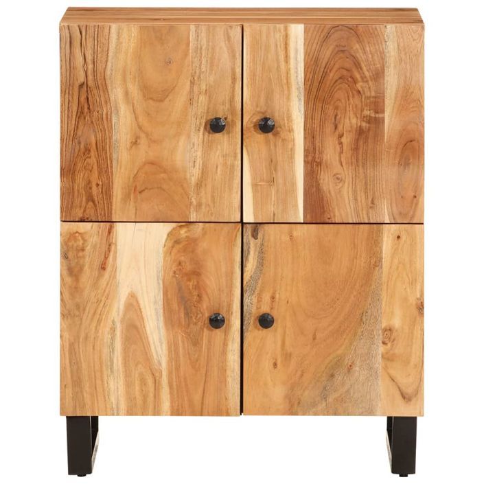 Buffet avec 4 portes 60x33x75 cm bois massif d'acacia - Photo n°1