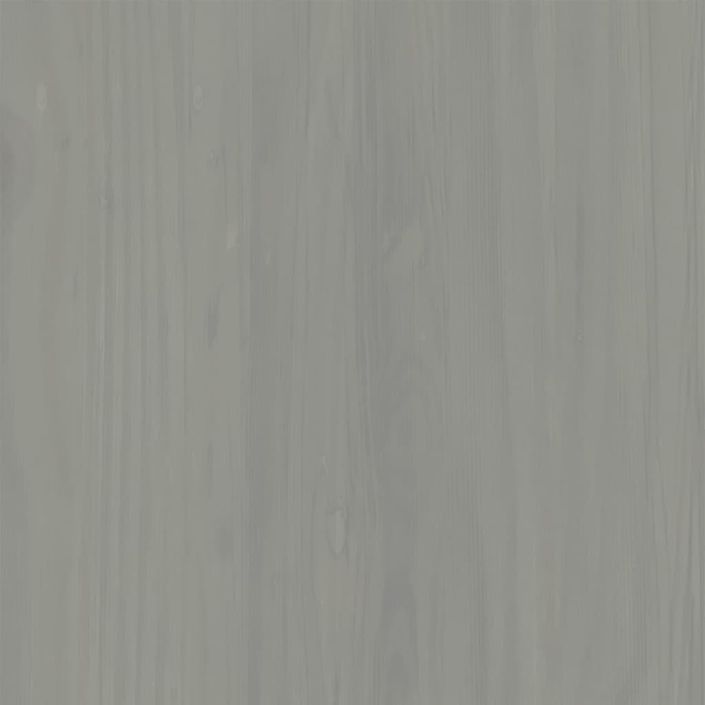 Buffet avec tiroirs VIGO 113x40x75 cm gris bois massif de pin - Photo n°8