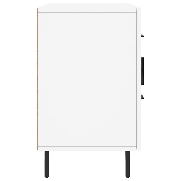 Buffet blanc 100x36x60 cm bois d'ingénierie - Photo n°7