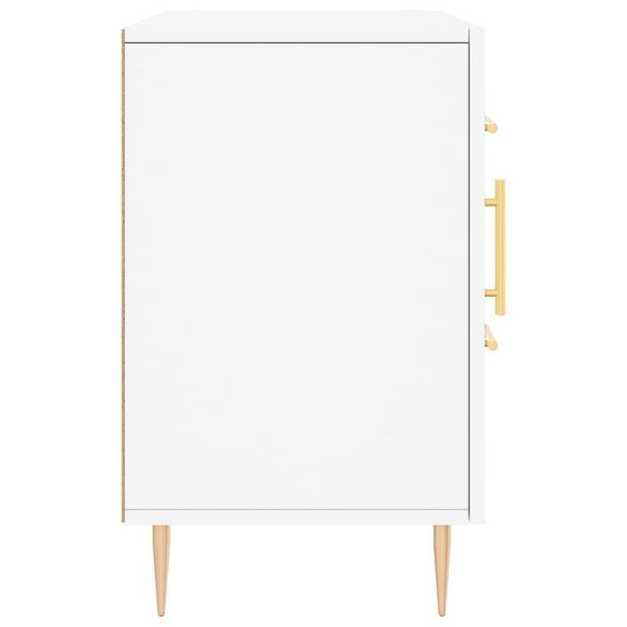 Buffet blanc 100x36x60 cm bois d'ingénierie - Photo n°7