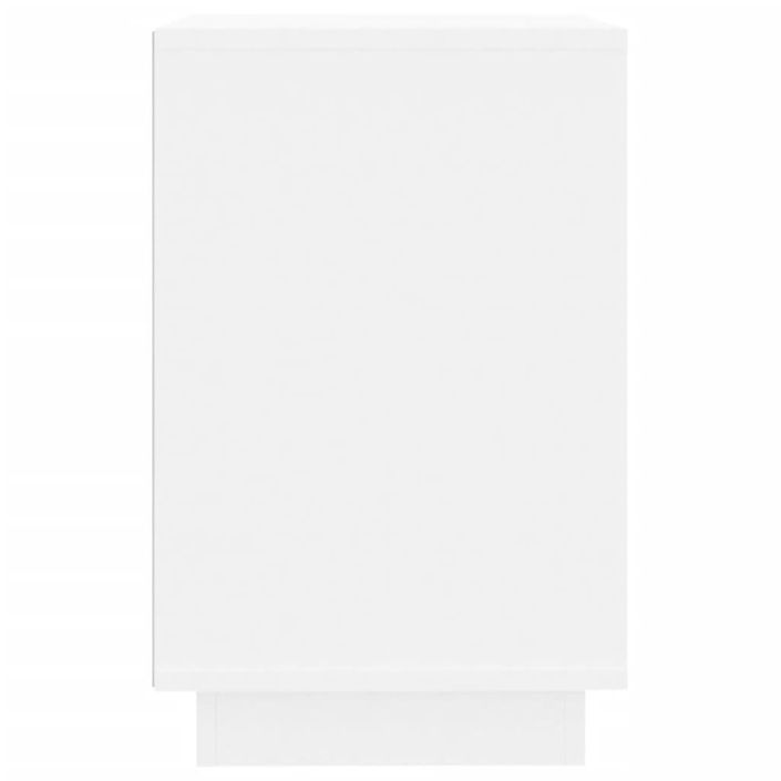 Buffet blanc 102x35x60 cm bois d'ingénierie - Photo n°7