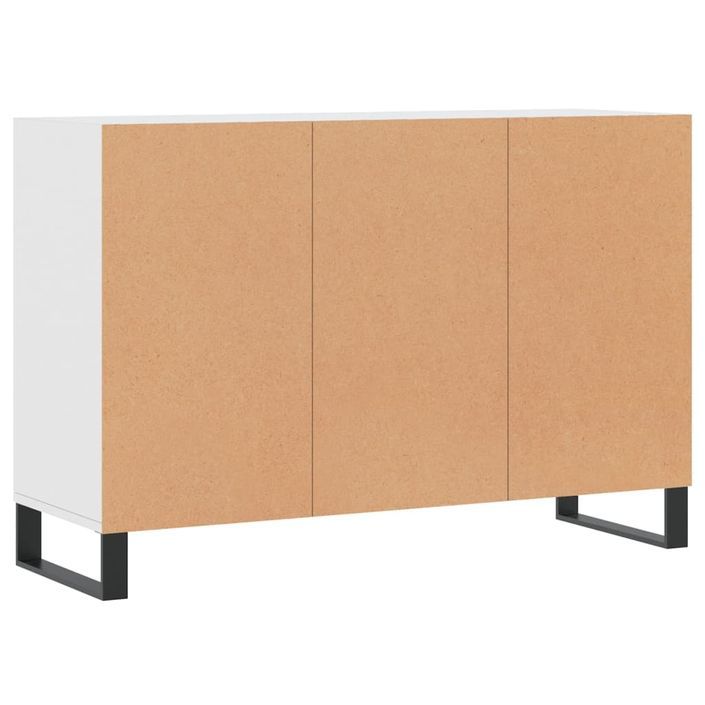 Buffet blanc 103,5x35x70 cm bois d'ingénierie - Photo n°6