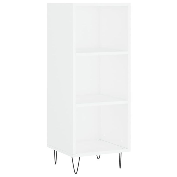 Buffet blanc 34,5x32,5x90 cm bois d'ingénierie - Photo n°1