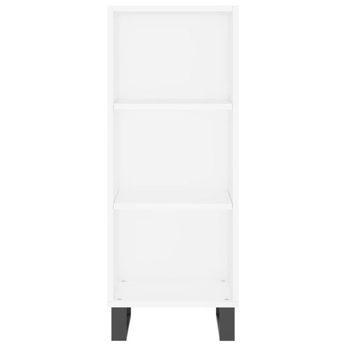 Buffet blanc 34,5x32,5x90 cm bois d'ingénierie - Photo n°4