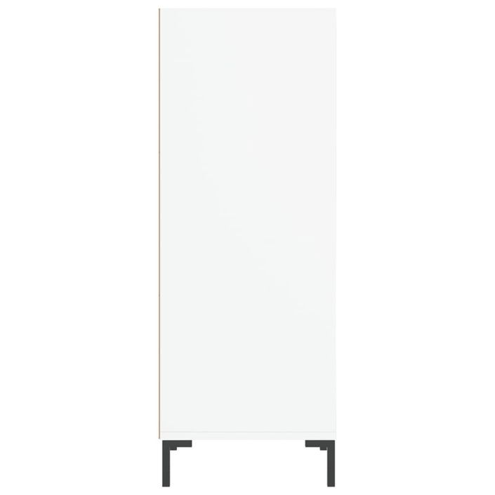 Buffet blanc 34,5x32,5x90 cm bois d'ingénierie - Photo n°5