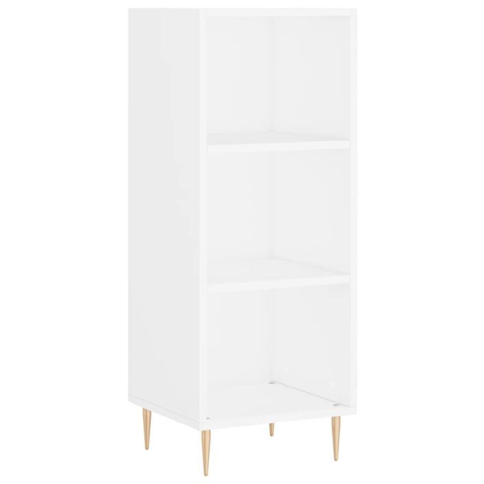 Buffet blanc 34,5x32,5x90 cm bois d'ingénierie - Photo n°1