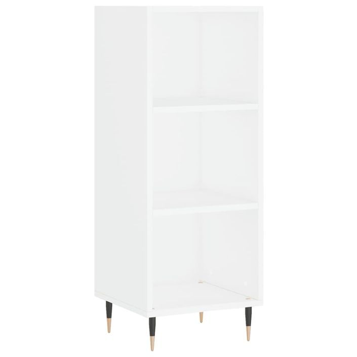 Buffet blanc 34,5x32,5x90 cm bois d'ingénierie - Photo n°1