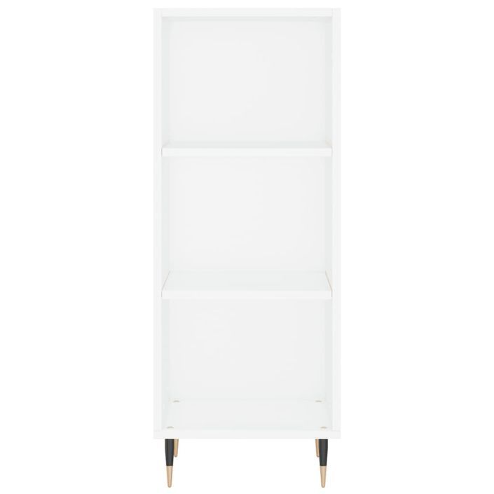 Buffet blanc 34,5x32,5x90 cm bois d'ingénierie - Photo n°4