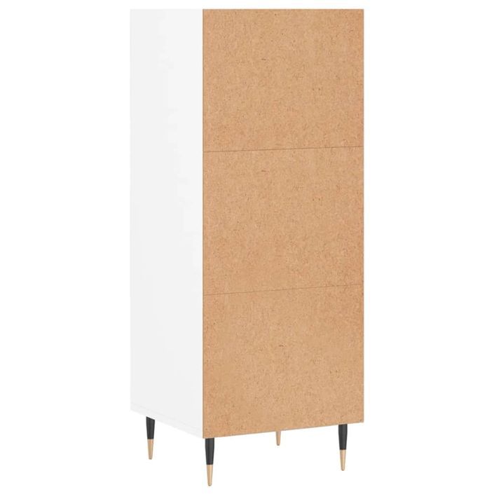 Buffet blanc 34,5x32,5x90 cm bois d'ingénierie - Photo n°6