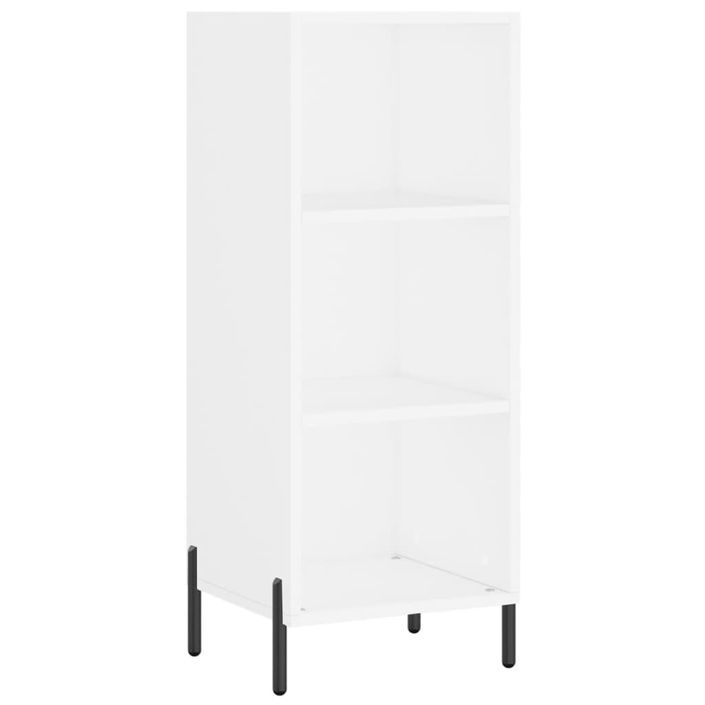 Buffet blanc 34,5x32,5x90 cm bois d'ingénierie - Photo n°1