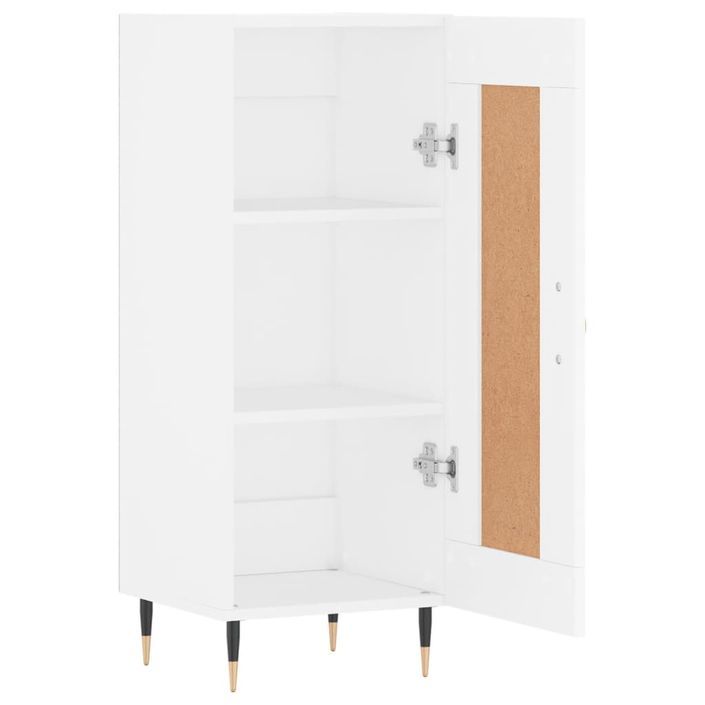 Buffet blanc 34,5x34x90 cm bois d'ingénierie - Photo n°6