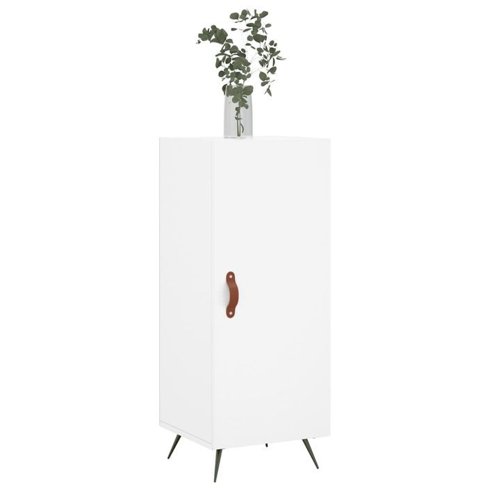 Buffet blanc 34,5x34x90 cm bois d'ingénierie - Photo n°3