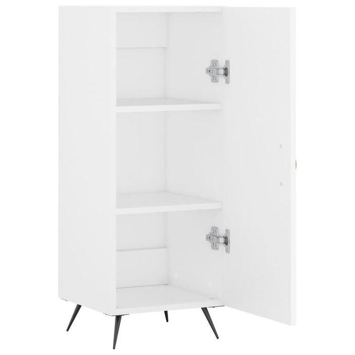 Buffet blanc 34,5x34x90 cm bois d'ingénierie - Photo n°5