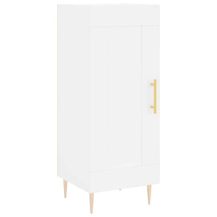 Buffet blanc 34,5x34x90 cm bois d'ingénierie - Photo n°1