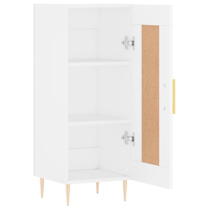 Buffet blanc 34,5x34x90 cm bois d'ingénierie - Photo n°6