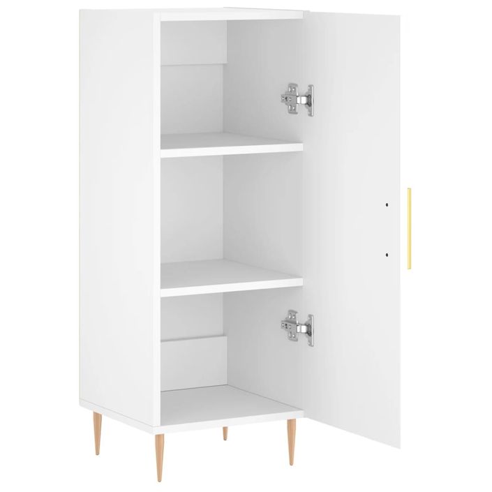 Buffet blanc 34,5x34x90 cm bois d'ingénierie - Photo n°4