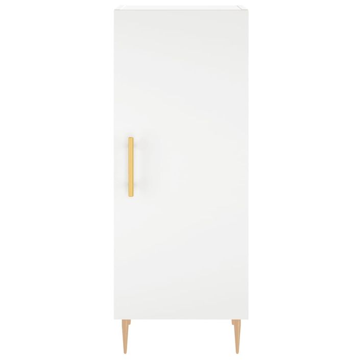 Buffet blanc 34,5x34x90 cm bois d'ingénierie - Photo n°5