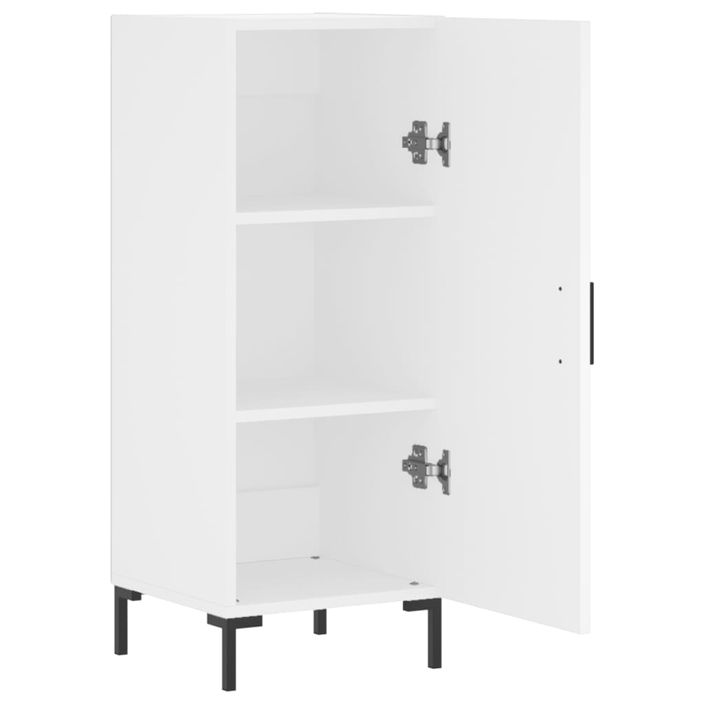 Buffet blanc 34,5x34x90 cm bois d'ingénierie - Photo n°5