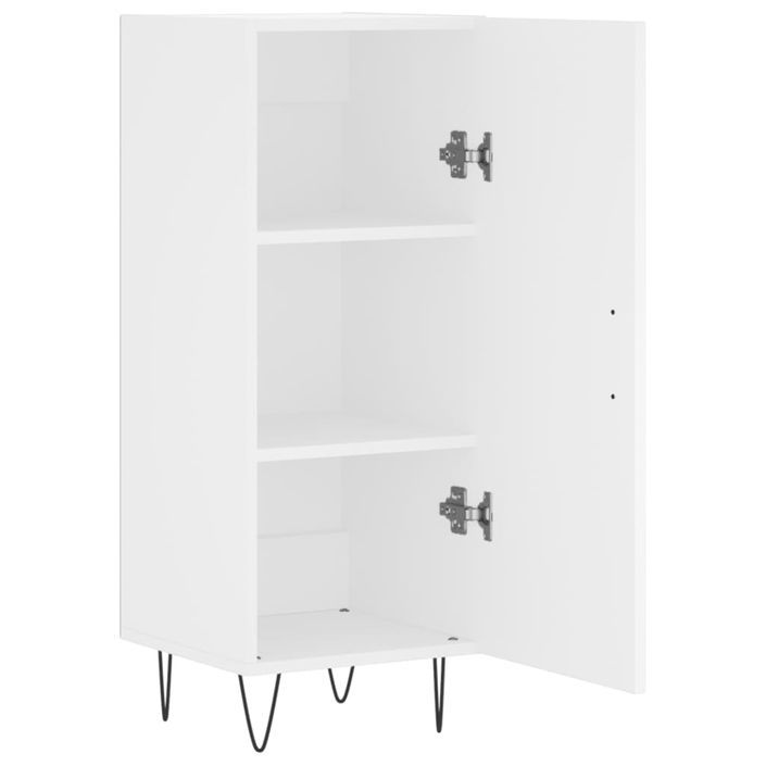 Buffet blanc 34,5x34x90 cm bois d'ingénierie - Photo n°6