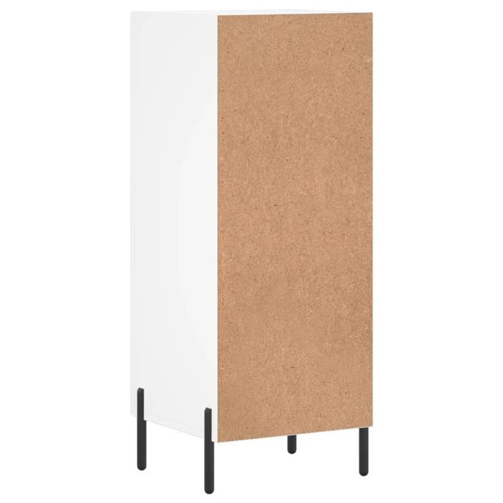 Buffet blanc 34,5x34x90 cm bois d'ingénierie - Photo n°8