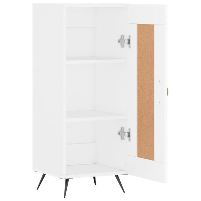 Buffet blanc 34,5x34x90 cm bois d'ingénierie - Photo n°6