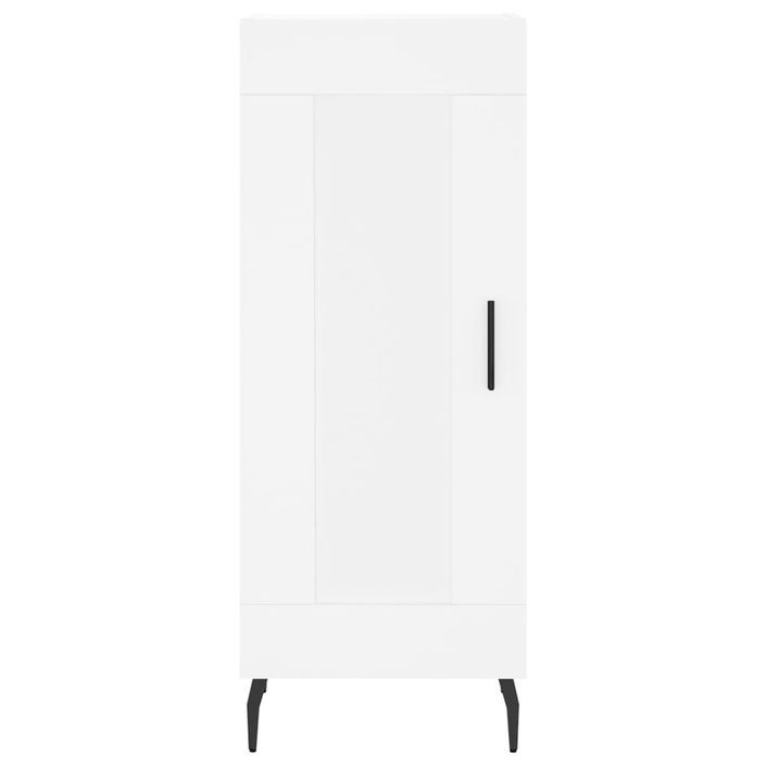 Buffet blanc 34,5x34x90 cm bois d'ingénierie - Photo n°5