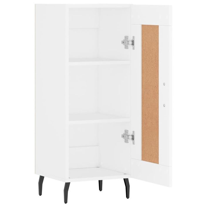 Buffet blanc 34,5x34x90 cm bois d'ingénierie - Photo n°6