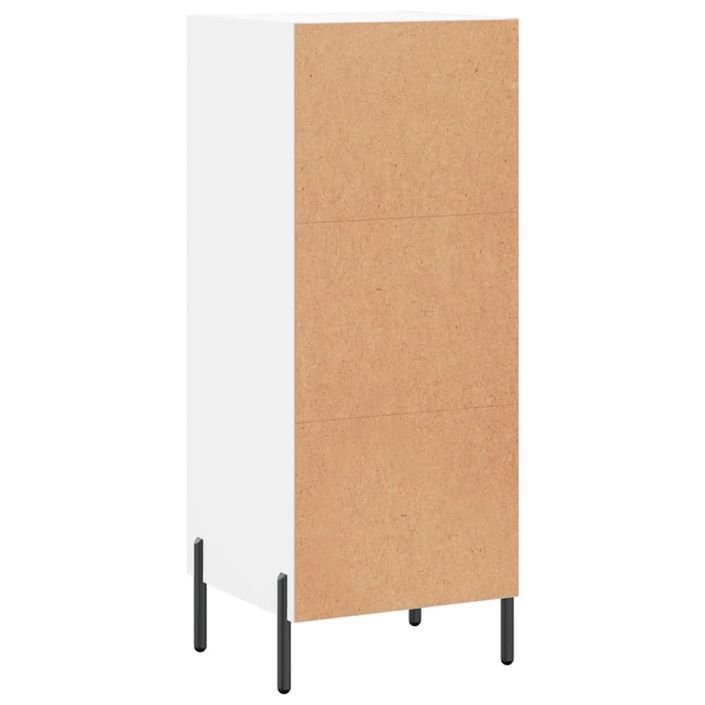 Buffet blanc 34,5x34x90 cm bois d'ingénierie - Photo n°8