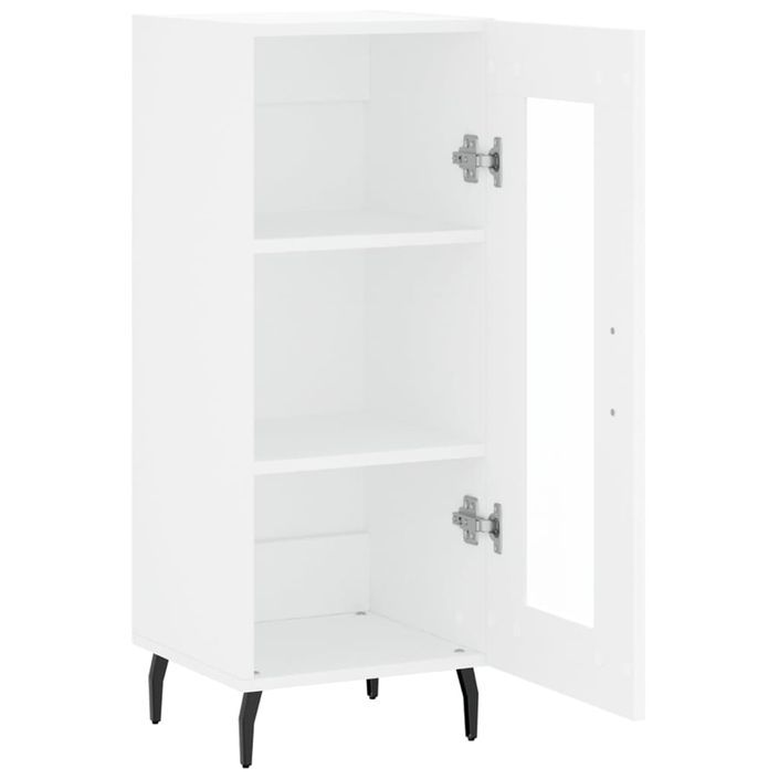 Buffet blanc 34,5x34x90 cm bois d'ingénierie - Photo n°6