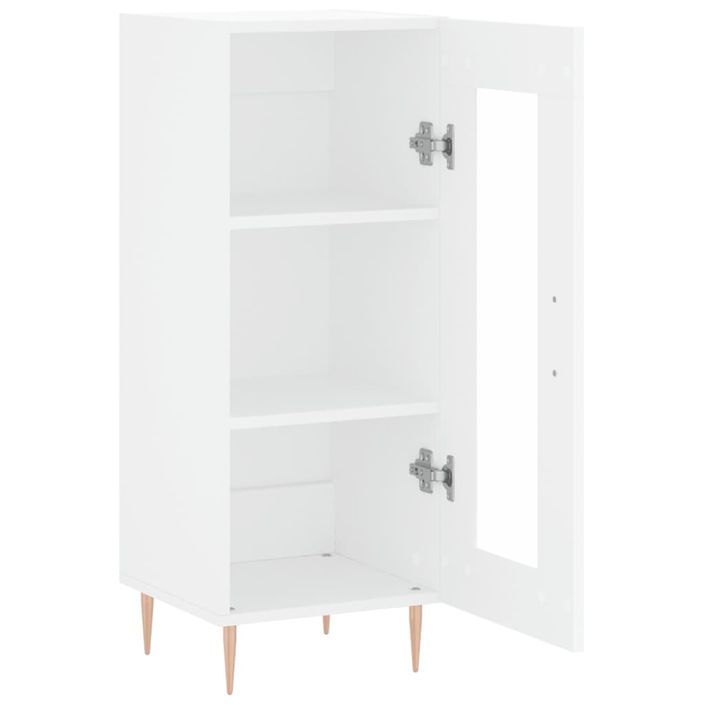 Buffet blanc 34,5x34x90 cm bois d'ingénierie - Photo n°6