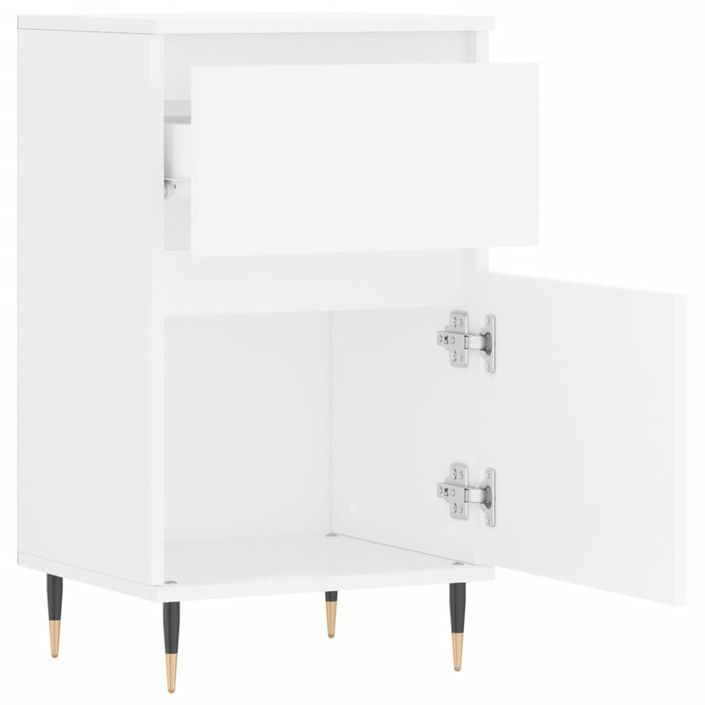 Buffet blanc 40x35x70 cm bois d’ingénierie - Photo n°6