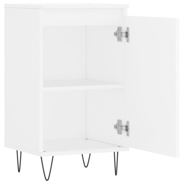 Buffet blanc 40x35x70 cm bois d’ingénierie - Photo n°6