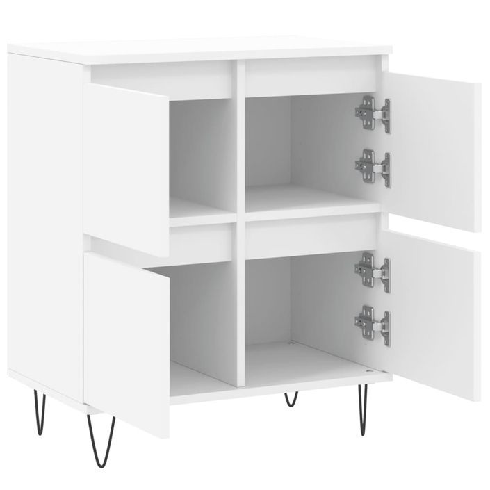 Buffet Blanc 60x35x70 cm Bois d'ingénierie - Photo n°6