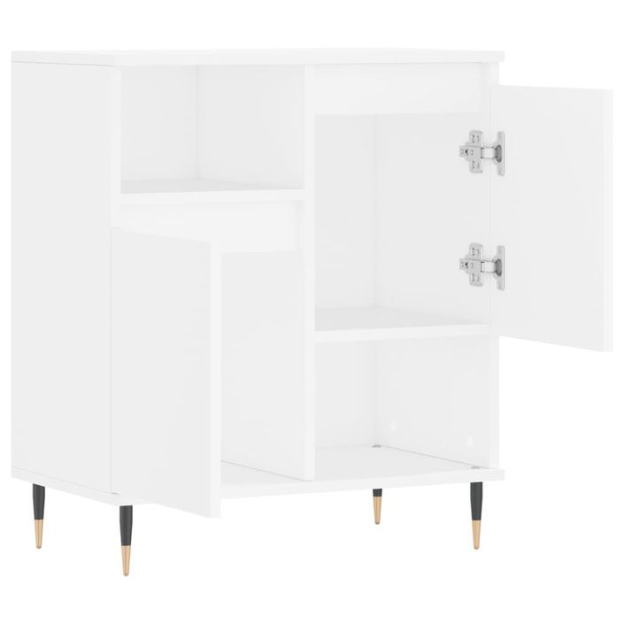 Buffet Blanc 60x35x70 cm Bois d'ingénierie - Photo n°6