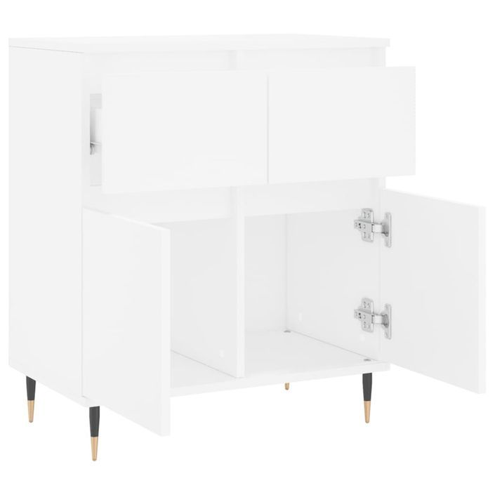 Buffet Blanc 60x35x70 cm Bois d'ingénierie - Photo n°6