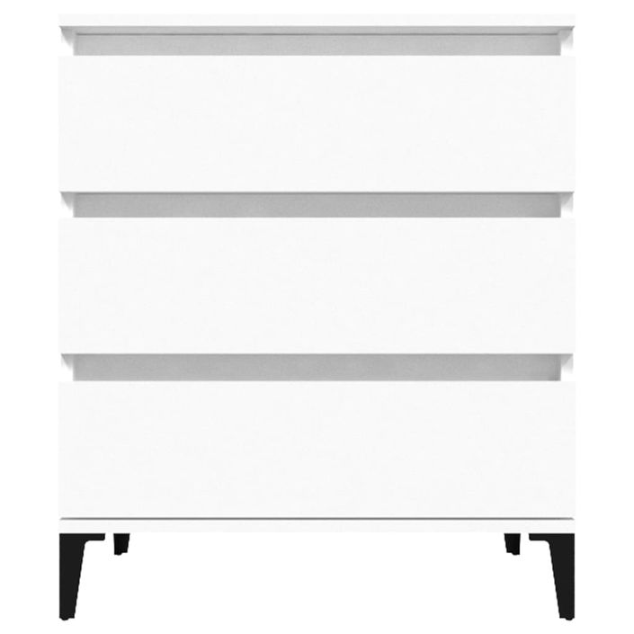 Buffet Blanc 60x35x70 cm Bois d'ingénierie - Photo n°5