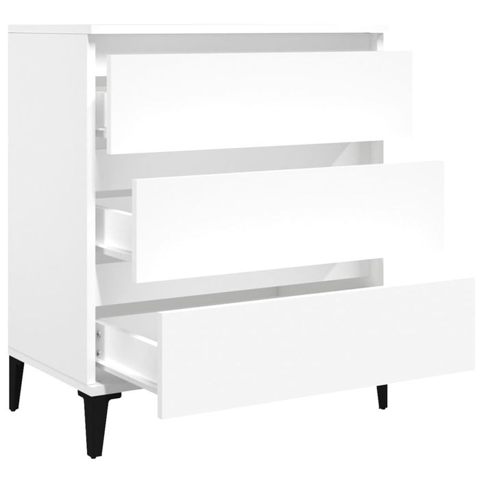 Buffet Blanc 60x35x70 cm Bois d'ingénierie - Photo n°7