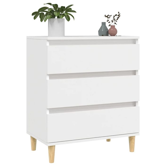 Buffet Blanc 60x35x70 cm Bois d'ingénierie - Photo n°4