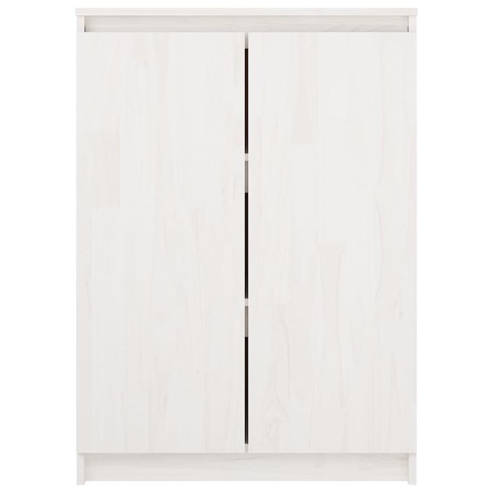 Buffet Blanc 60x36x84 cm Bois de pin massif - Photo n°6