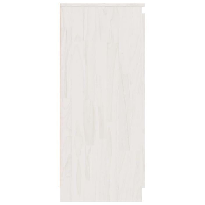 Buffet Blanc 60x36x84 cm Bois de pin massif - Photo n°8