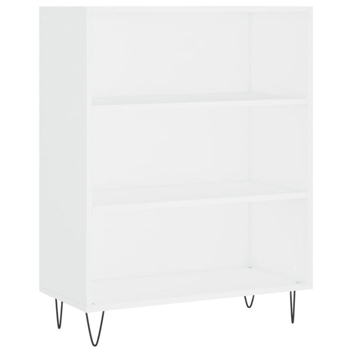 Buffet blanc 69,5x32,5x180 cm bois d'ingénierie - Photo n°4