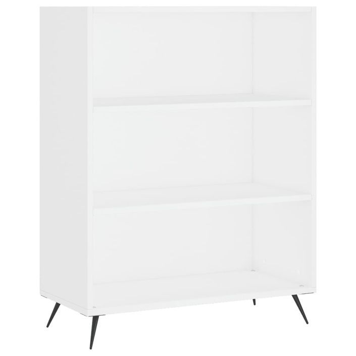 Buffet blanc 69,5x32,5x180 cm bois d'ingénierie - Photo n°4