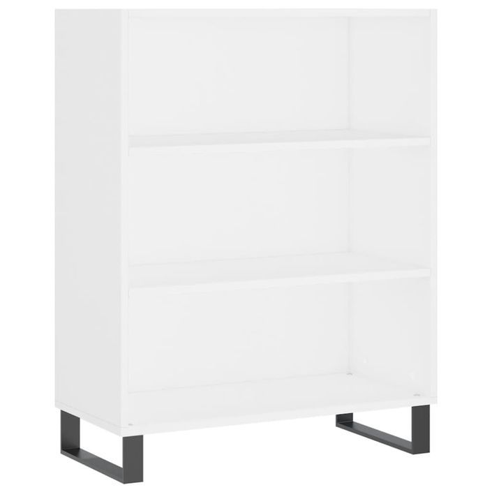 Buffet blanc 69,5x32,5x180 cm bois d'ingénierie - Photo n°4