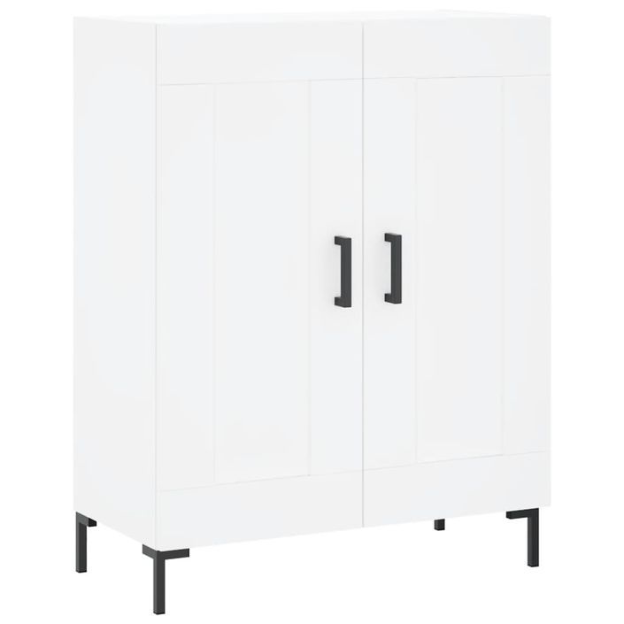 Buffet blanc 69,5x34x90 cm bois d'ingénierie - Photo n°1