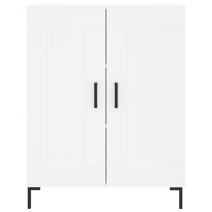 Buffet blanc 69,5x34x90 cm bois d'ingénierie - Photo n°5