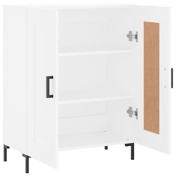 Buffet blanc 69,5x34x90 cm bois d'ingénierie - Photo n°6