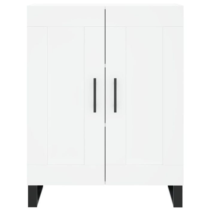 Buffet blanc 69,5x34x90 cm bois d'ingénierie - Photo n°5