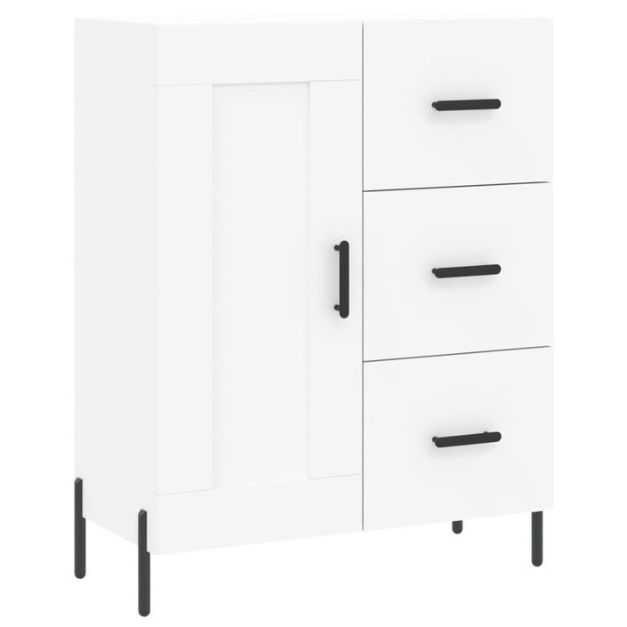 Buffet blanc 69,5x34x90 cm bois d'ingénierie - Photo n°1