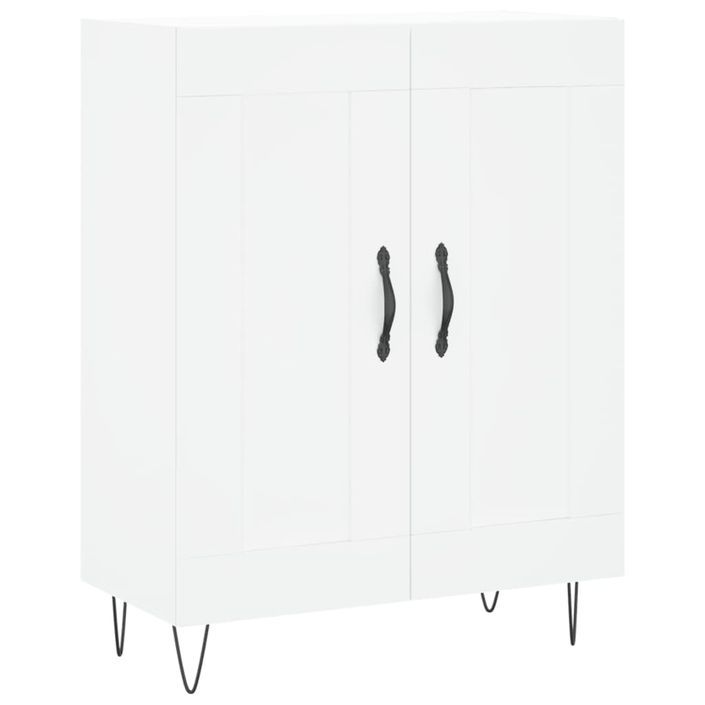 Buffet blanc 69,5x34x90 cm bois d'ingénierie - Photo n°1