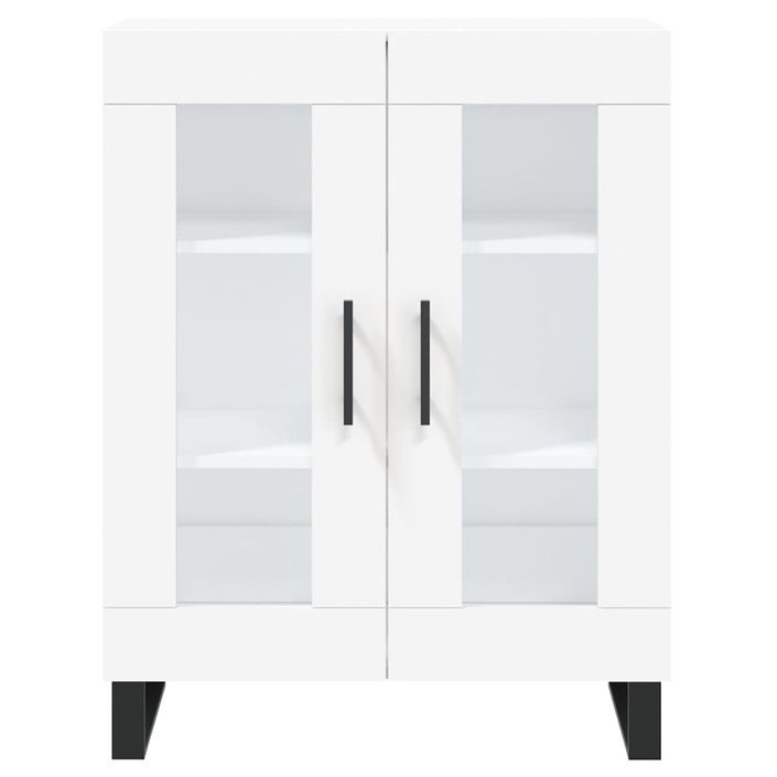 Buffet blanc 69,5x34x90 cm bois d'ingénierie - Photo n°5